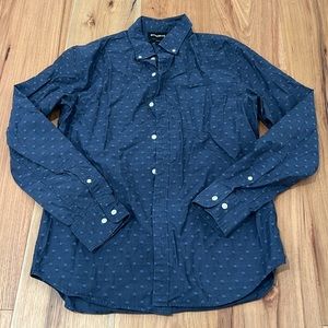 Bonobos men’s shirt. Navy with dots. Size medium slim